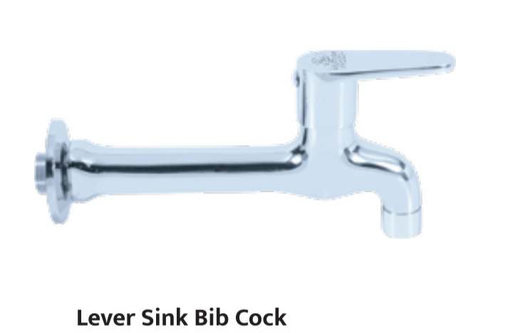 Sink bib cock lever