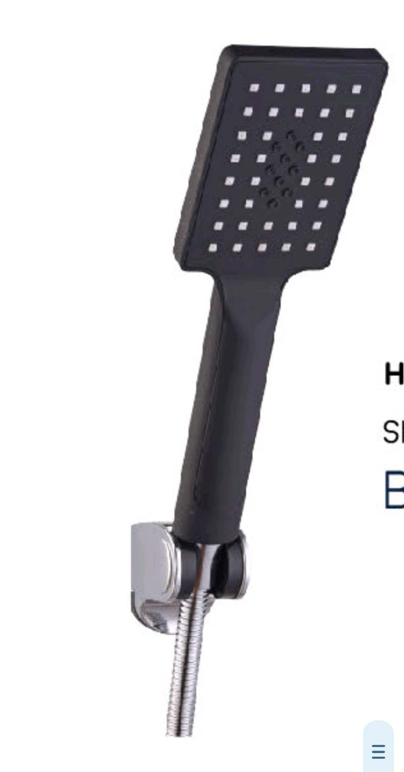 Hand shower full set black